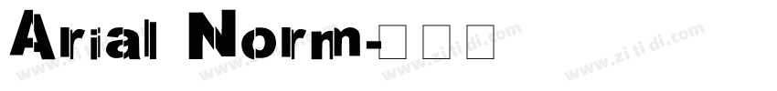 Arial Norm字体转换